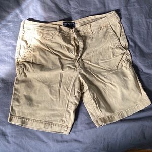 Mens American Eagle Dark Khaki Slim Shorts - 38 wait